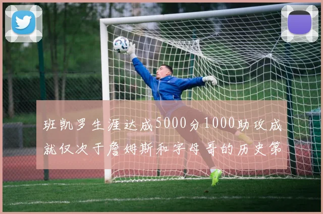 班凯罗生涯达成5000分1000助攻成就仅次于詹姆斯和字母哥的历史第三年轻球员